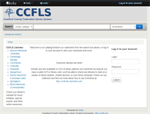 Tablet Screenshot of catalog.ccfls.org