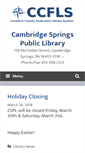 Mobile Screenshot of cambridge.ccfls.org